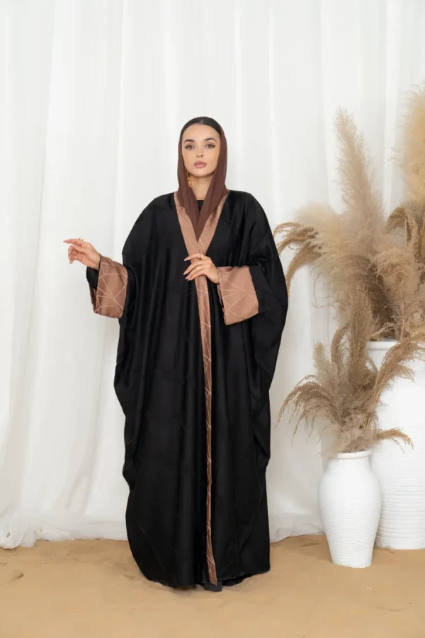 Amber Knot Abaya - Black