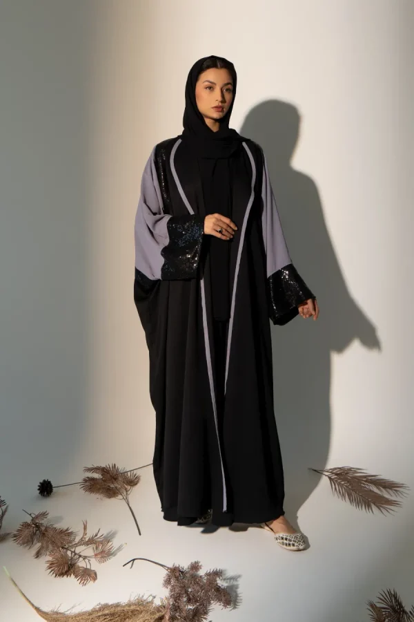 Asgari Minimal Kimono - Grey Black