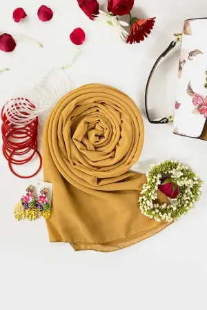 Georgette Scarf - Gold
