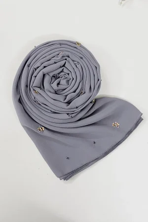 Beadsy Scarf - Grey