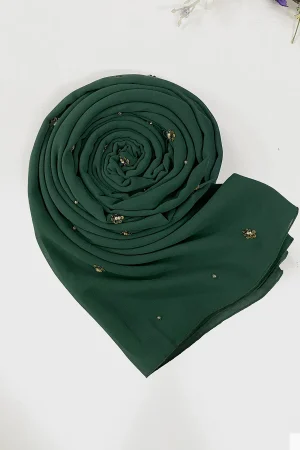 Beadsy Scarf - Emerald
