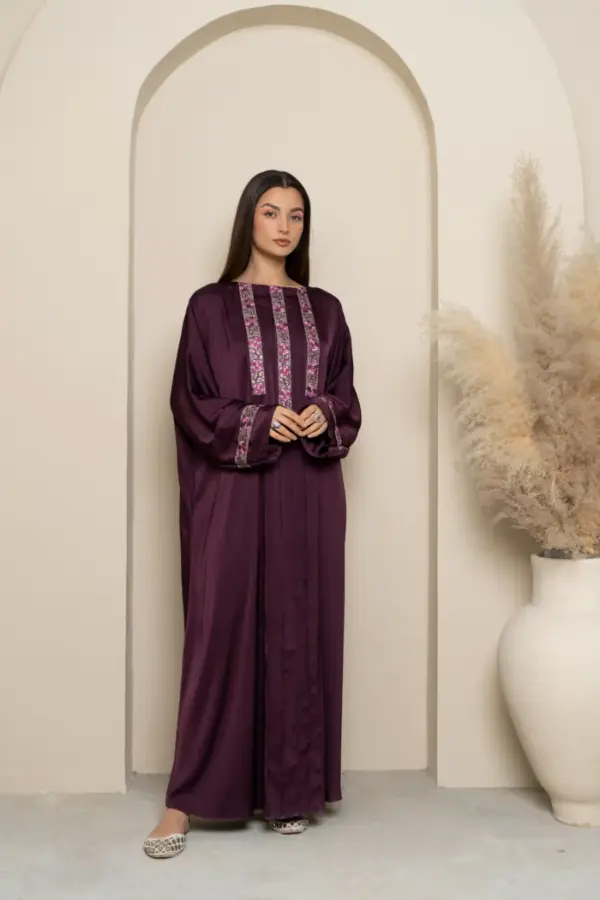Raizel Abaya - Burgundy