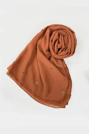 Beadsy Scarf - Rust
