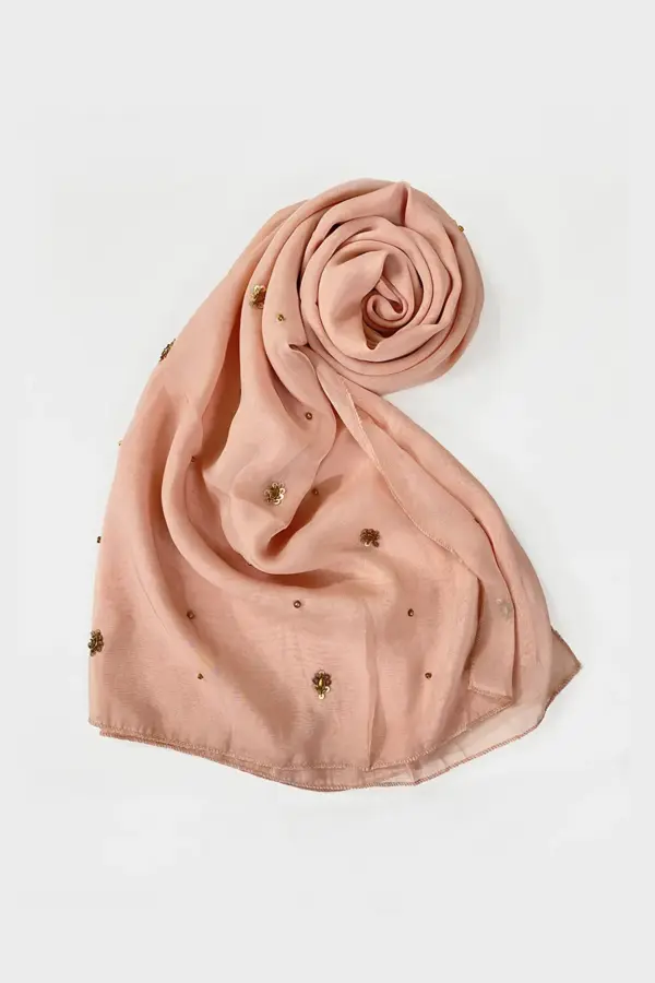 Beadsy Scarf - Pink
