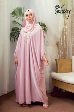 Moonlight Knot Abaya - Pink