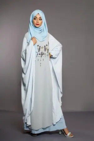 Beadsy Kaftan- Grey