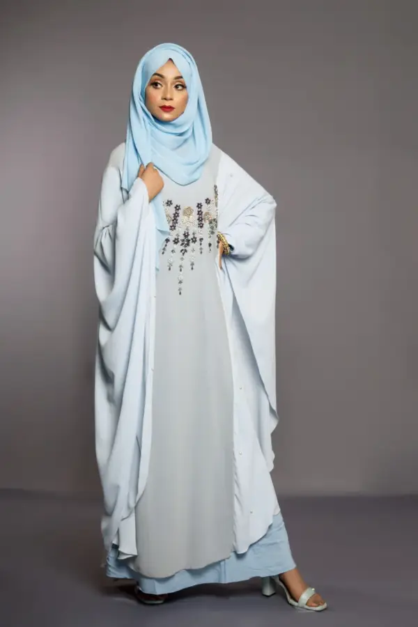 Beadsy Kaftan- Grey