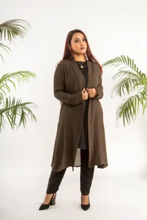 Border Shrug - Dark Mocha