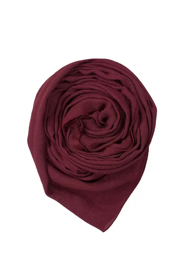Cheese Cotton Scarf - Maroon