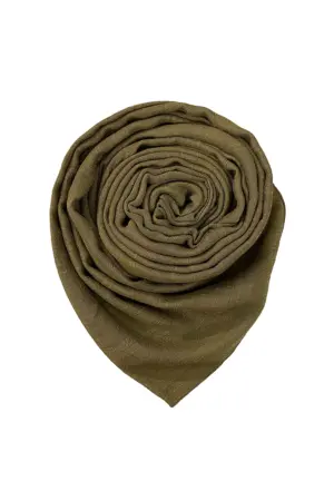 Cheese Cotton Scarf - Mocha