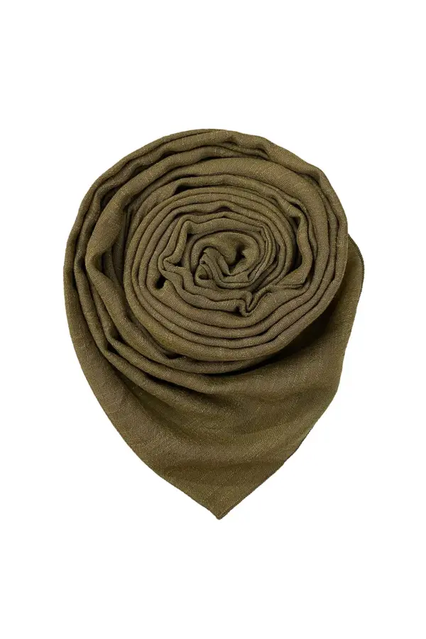 Cheese Cotton Scarf - Mocha
