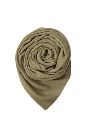 Cheese Cotton Scarf - Khaki