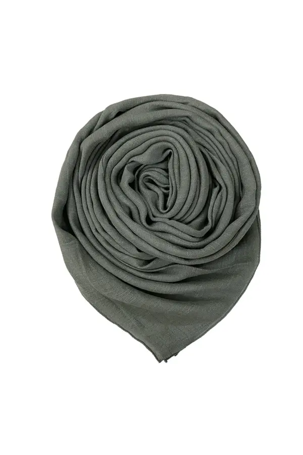 Cheese Cotton Scarf - Grey