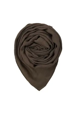 Cheese Cotton Scarf - Dark mocha